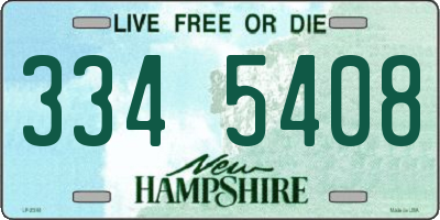 NH license plate 3345408