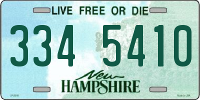 NH license plate 3345410