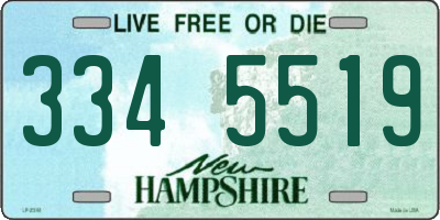 NH license plate 3345519