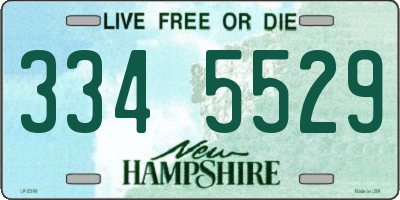 NH license plate 3345529