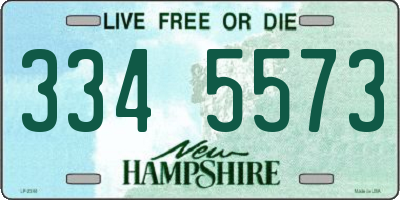 NH license plate 3345573