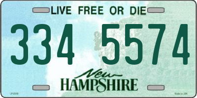 NH license plate 3345574