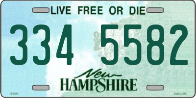 NH license plate 3345582