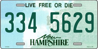 NH license plate 3345629