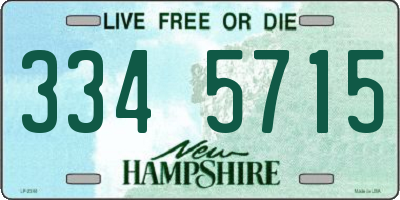 NH license plate 3345715