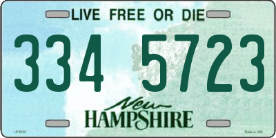 NH license plate 3345723