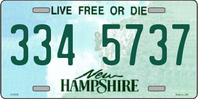 NH license plate 3345737