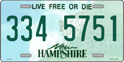 NH license plate 3345751