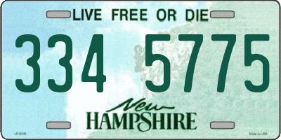 NH license plate 3345775