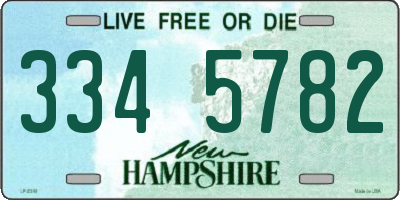 NH license plate 3345782