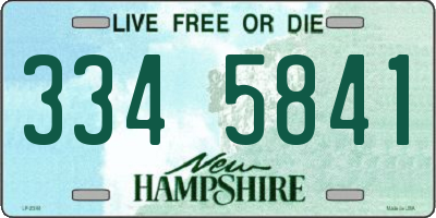 NH license plate 3345841