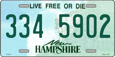 NH license plate 3345902