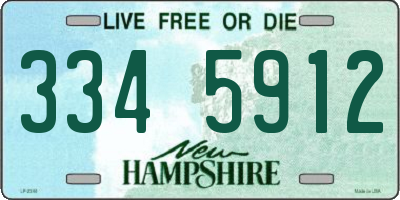 NH license plate 3345912