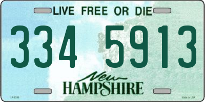NH license plate 3345913