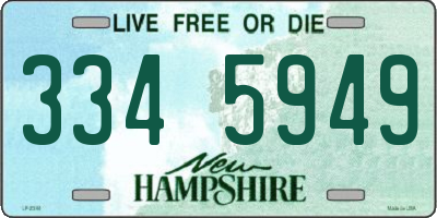 NH license plate 3345949
