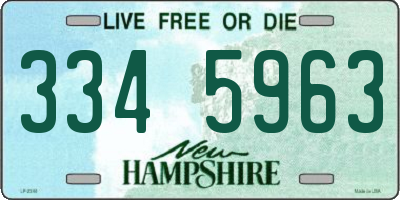 NH license plate 3345963