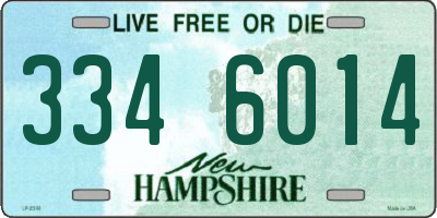 NH license plate 3346014