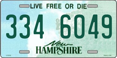 NH license plate 3346049
