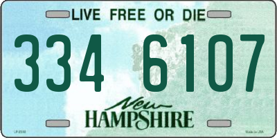 NH license plate 3346107