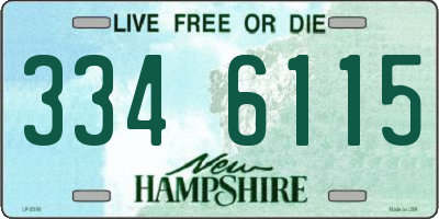 NH license plate 3346115