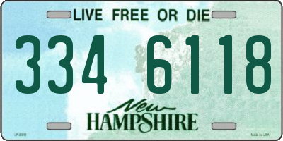 NH license plate 3346118