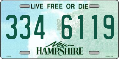 NH license plate 3346119