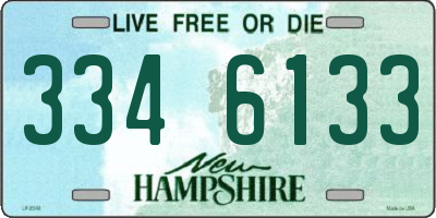 NH license plate 3346133