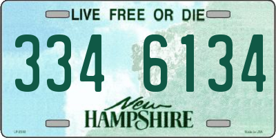 NH license plate 3346134