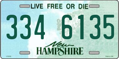NH license plate 3346135