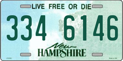 NH license plate 3346146