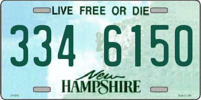 NH license plate 3346150