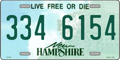 NH license plate 3346154