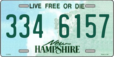 NH license plate 3346157