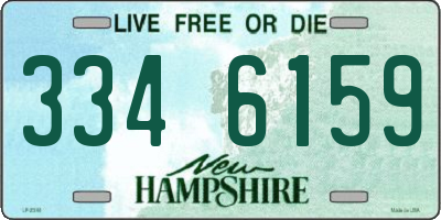 NH license plate 3346159