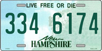 NH license plate 3346174