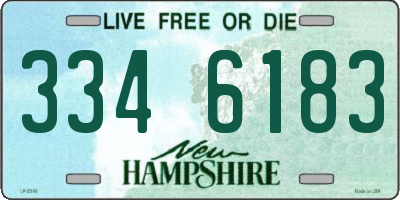 NH license plate 3346183