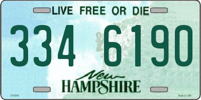 NH license plate 3346190