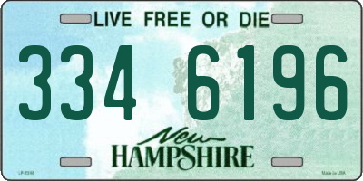 NH license plate 3346196