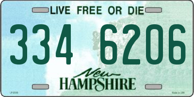 NH license plate 3346206