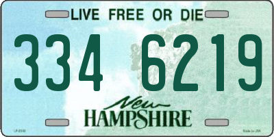 NH license plate 3346219