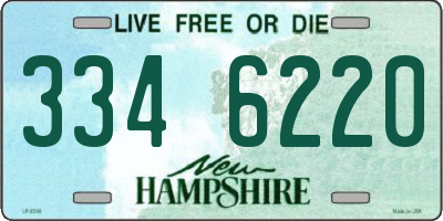 NH license plate 3346220