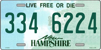 NH license plate 3346224
