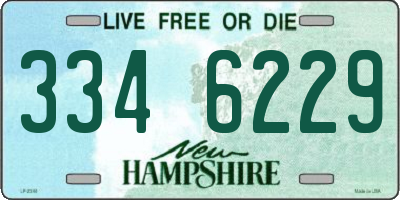 NH license plate 3346229