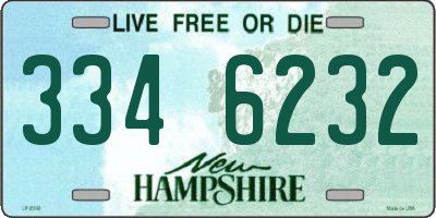 NH license plate 3346232