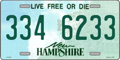 NH license plate 3346233