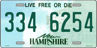NH license plate 3346254