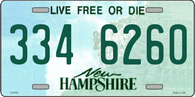 NH license plate 3346260