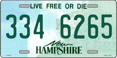 NH license plate 3346265