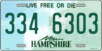 NH license plate 3346303
