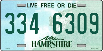 NH license plate 3346309